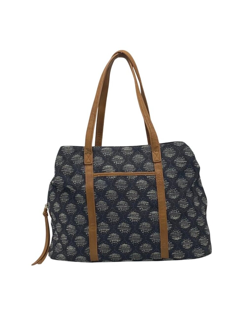 Madison West Blue Fabric Tote Bag